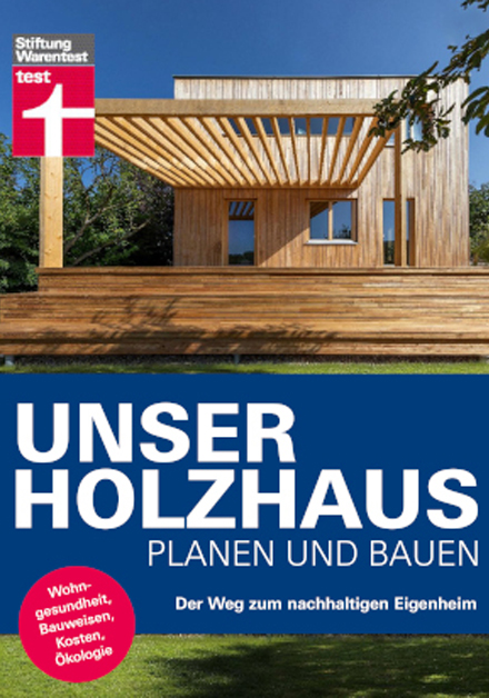 Handbuch „Unser Holzhaus planen und bauen” der Stiftung Warentest