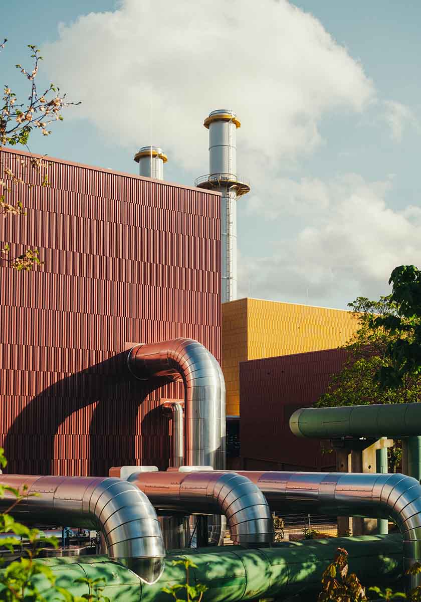 Leipzigs Heizkraftwerk Süd mit beeindruckender Fassade für die Wärmewende