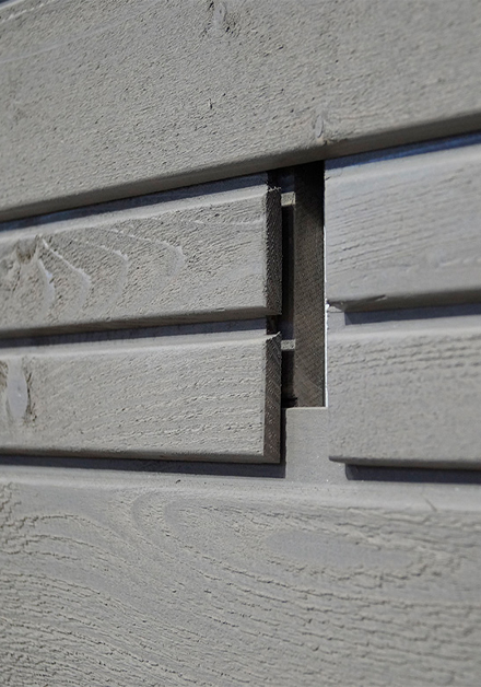 Mocopinus Profilsystem Pinuflex für horizontale und vertikale Holzfassaden