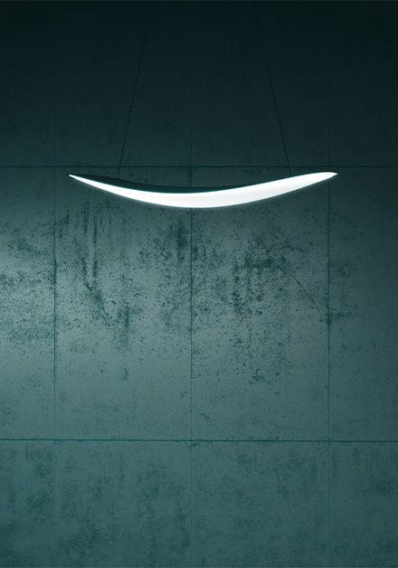 Artemide Leuchte ALE.01: nachhaltig durch ABS und PCR