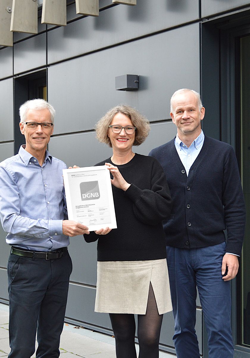 Brüggemann erhält DGNB-Platin für Bürogebäude in Holzmodulbauweise