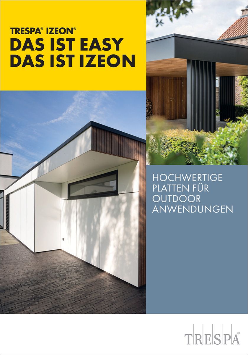 Trespa Izeon: Robuste HPL-Platten für den Außenbereich