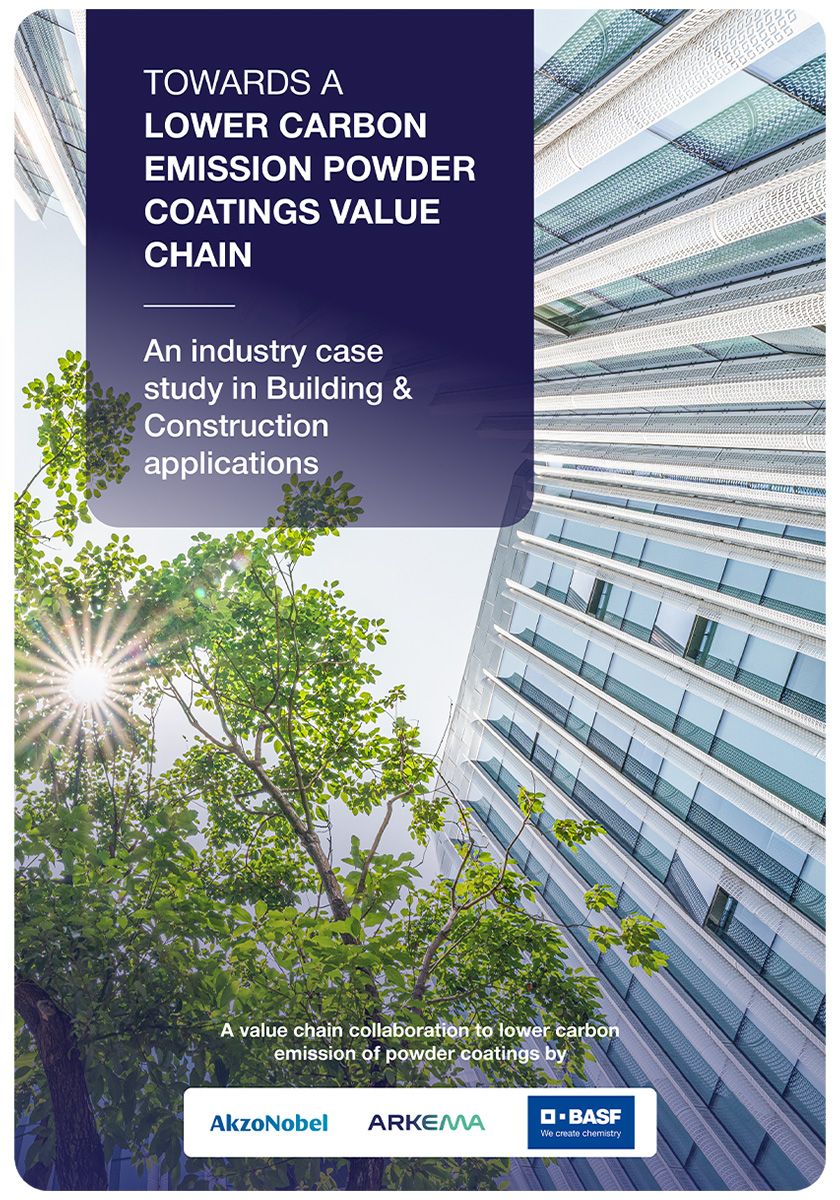 BASF, AkzoNobel und Arkema senken den CO₂-Fußabdruck von Pulverlacken