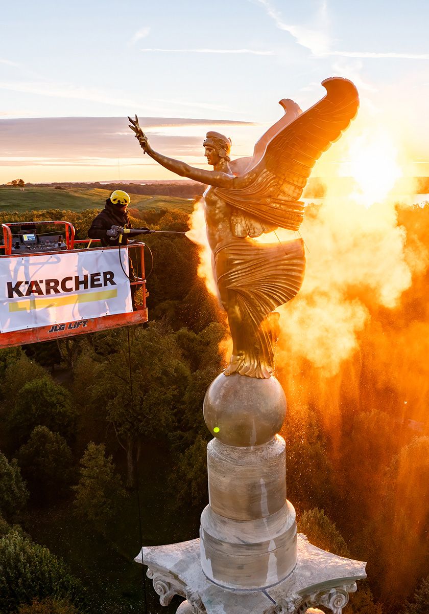 Kärcher reinigt das Bronx Victory Memorial in New York