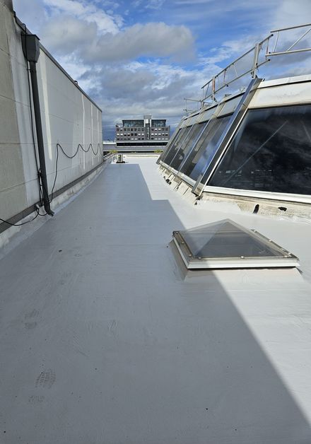 Autohaus in Aachen mit Triflex SAM flachdachsaniert