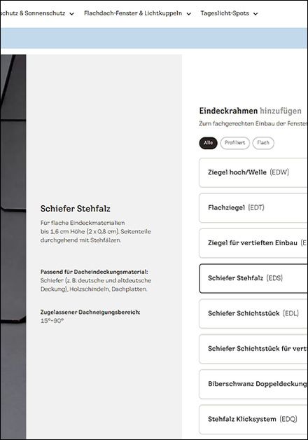 Alternative zum gedruckten Katalog - Velux interaktiv