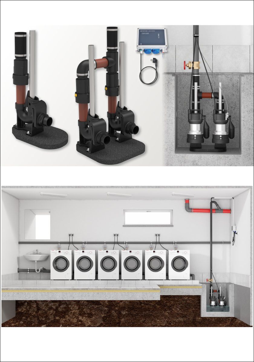 Neue Easyfix-Einbausets für Schmutzwasserpumpen