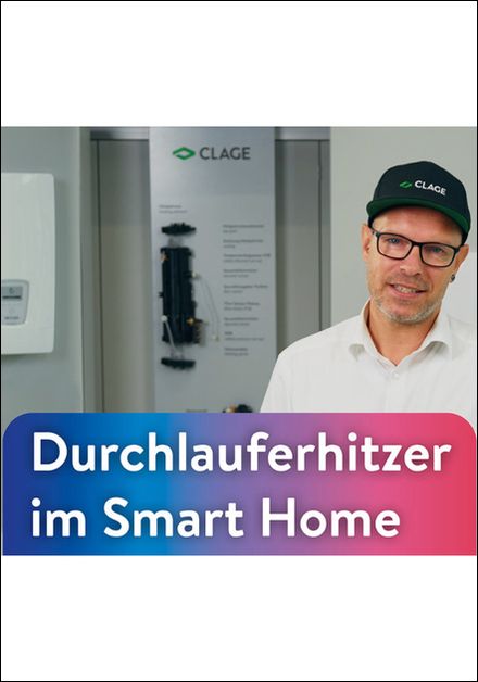 Clage Video-Serie zur Smart-Home-Integration von E-Durchlauferhitzern