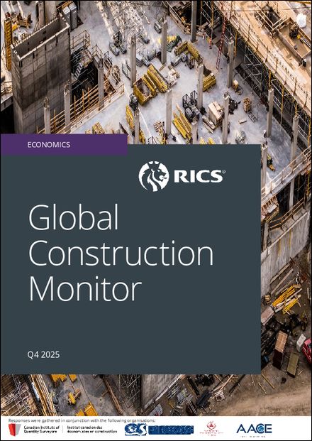 Bauwirtschaft: RICS veröffentlicht Global Construction Monitor Q4