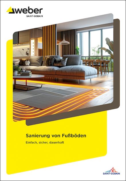 Saint-Gobain Weber: Neue Broschüre zur Fußbodensanierung