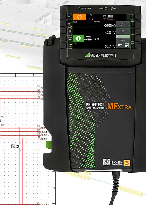 DDScad und Installationstester von Gossen Metrawatt verstehen sich