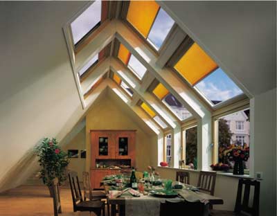 Dachfenster, Fenster im Dachgeschoss, Dachwohnfenster, Dachfl�chenfenster, Wohdachfenster