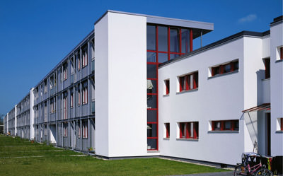 Bauhaus-Architektur, Otto Haesler, Bauhaus-Architekt, Denkmalschutz, Sanieren, Sanierung, Stahlskelett-Konstruktion, Wärmedämmverbundsystem, Bauhaus-Architekten