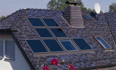 Indach-Solarsysteme, Indachmontage, Solartechnik, Solaranlagen, Solarthermie, Thermokollektoren, Solarmodule, Photovoltaik, Solarmodul, Solarwärme, Solarzellen, Dachpfannen, Schiefer, Titanzink, Dacheindeckung, Dach, Solarstrom