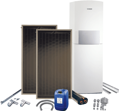 Solarheizung, Solaranlage, Solarwärmeanlage, Gas-Brennwertheizung, Warmwasserspeicher, Solarkollektoren,, Solarkollektor, Wärmeträgerflüssigkeit,  Brennwertgerät, Solar-Heizung