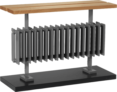 Heizkörper als Sitzbank - oder: Sitzbank als Heizkörper | Wärmekörper