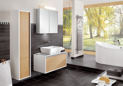 Badheizkörper, Sanitärkeramik, Bad-Heizkörper elektrischer Anschluß, Zentralheizung, Badezimmer, Villeroy &amp; Boch by Zehnder, Lifestyles