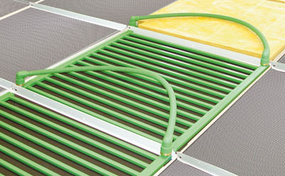 Klimadecke, Flächenkühlung, Klimadecken, Wandheizung, Decke, Wand, Fussboden, Flächenheizung, Deckenheizung, Metallkasette, Trockenbauwand, Fasergips, Wandputz, Trockenbauplatten aus Gipskarton, Deckenputz