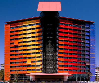 automatische Markisen, Puerta America von Jean Nouvel, Markisensteuerung, Markise, Markisen, auffälliger Sonnenschutz