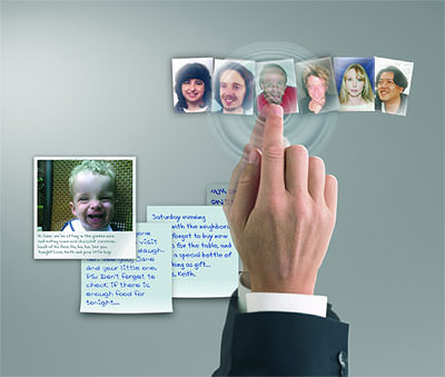multimediales Pinnboard, E-Mail, Anrufbeantworter, Kommunikatonsmanager, elektronische Pinnwand, SMS, interaktive Pinnwand