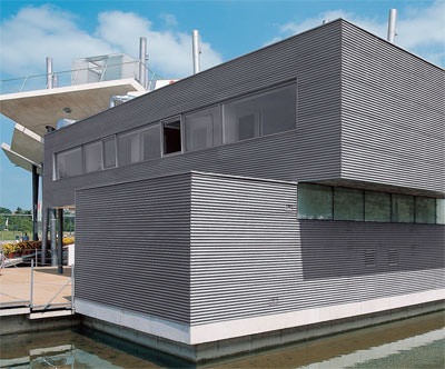 Titanzink, Metallfassade, wellTEC, Titanzink-Fassade, Fassadenprofile, Fassadenbleche, Blechfassade,  Anthra-Zinc, Aluminiumfassade