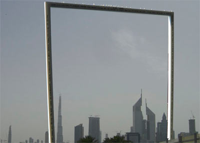 Dubai Frame,  Magic Mirror, Wahrzeichen, Skyline,The Mirage, Big Beam, Architekturwettbewerb von ThyssenKrupp Elevator