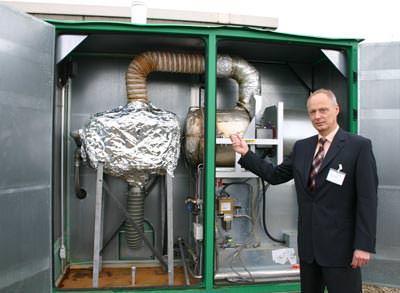 Mikrogasturbine, Kraft-W�rme-Kopplung, BHKW, dezentrale Energieversorgung, schnelllaufender Generator, Stromerzeugung