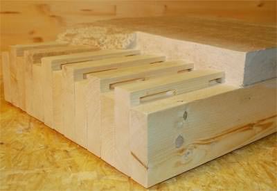 Holz-Anhydrit-Verbund, Verbunddecke, Verbundwand, Hybridwand, Anhydrit-Estrich, hybride Verbundelemente, Holz-Beton-Verbund, Haftverbund