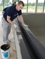 �berlaufrinne, Fl�chenabdichtung, Wasserf�hrende Rinne, Dichtband, Fl�chendichtung, Grundierung, Bewegungsfuge, Wandanschlussfugen, Ceresit Bautechnik