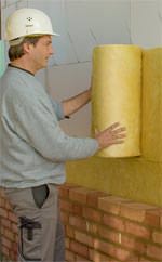 Glaswolle-Rollenfilz, zweischaliges Mauerwerk, W�rmeleitstufe 032, W�rmeleitstufe, Mauerwerksanker