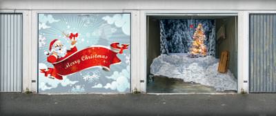 Winter-Weihnachts-Folien für Tür und Tor | Foto-Folien für Fototür