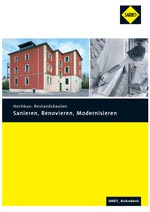SanReMo Brosch�re, Sanieren, Renovieren und Modernisieren, Nachschlagewerk, Mauerwerk ausbessern, Modernisierungsma�nahmen, Baustoffhersteller