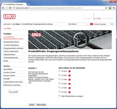 Sauberlaufzone, Eingangsmattensysteme online auswählen