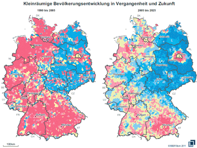 2025Kleinräumige Bevölkerungsentwicklung in Vergangenheit und ZukunftDatenbasis: