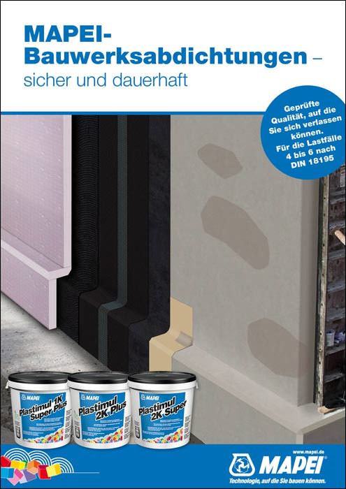 Mapei veröffentlicht Broschüre über Bauwerksabdichtungen