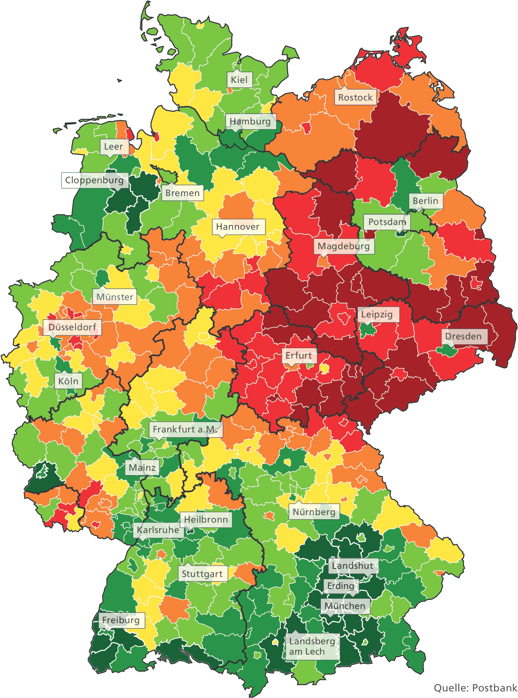 Postbank Wohnatlas 18 Immobilienpreise Steigen Bis 30 Bauwesen Nachrichten Newslocker