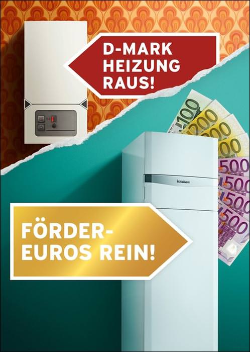 Neue Vaillant-Aktion bis zum 30.11.2019: „D-Mark-Heizung raus! Förder-Euros rein!“