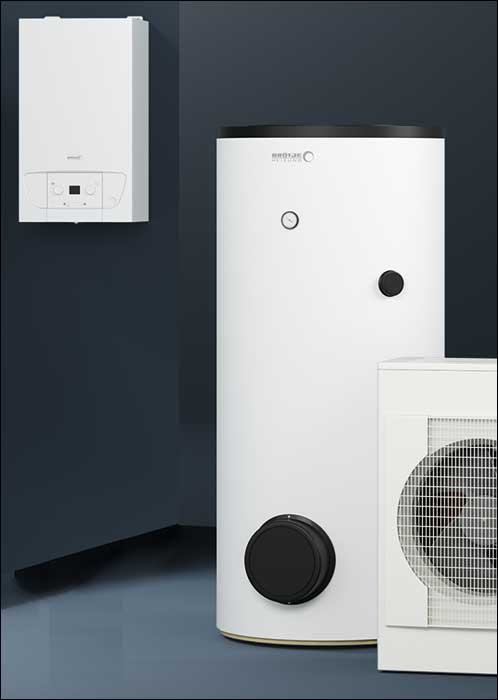 Nachhaltige Heizungssanierung auf kleinem Raum mit Hybridtechnik von Brötje