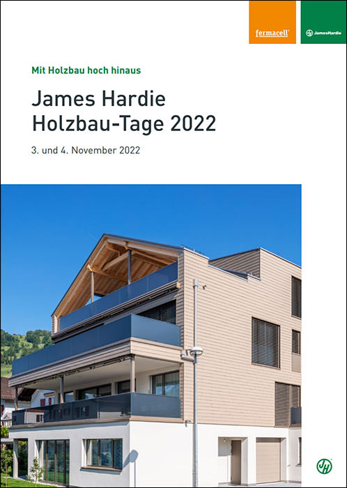 James Hardie Europe lädt zu den Holzbau-Tagen 2022 ein: Brand- und Schallschutz im Fokus