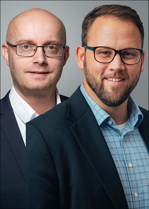 Daniel Marczinkowsky und Patrik Polakovic tauschen bei Xella ihre Jobs