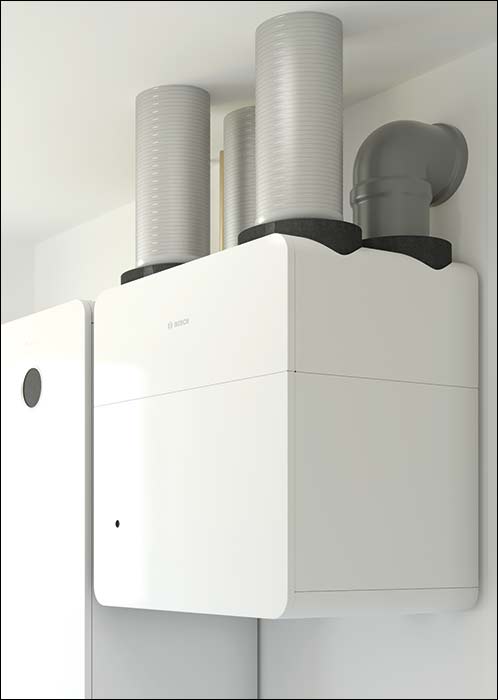 Vent 5000 C: kontrollierte Wohnraumlüftung mit integrierter Sensorik neu von Bosch
