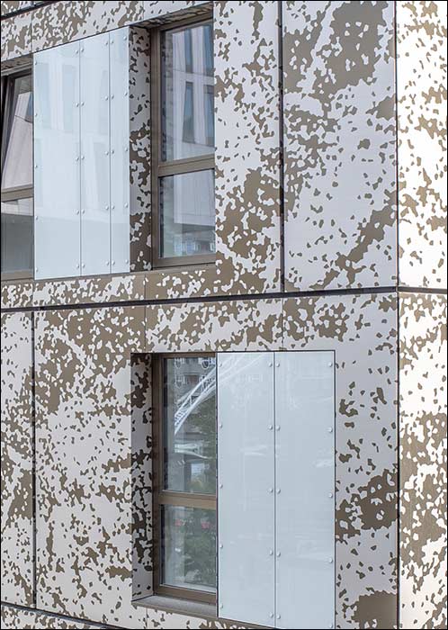 Alucobond-Fassadenplatten mit Echteloxal-/Panelox-Oberflächen