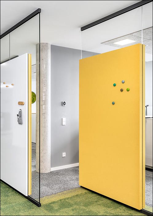 Arbeitslandschaft mit Wohlfühlcharakter à la Feco im Karlsruher „Pistons Centro“