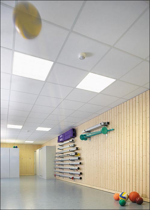 Sinfonia sports: OWAs Sportpaket für ballwurfsichere Decken