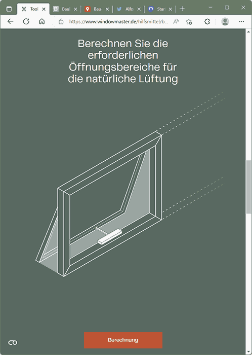 WindowMaster-Planungstool für die kontrollierte natürliche Lüftung online