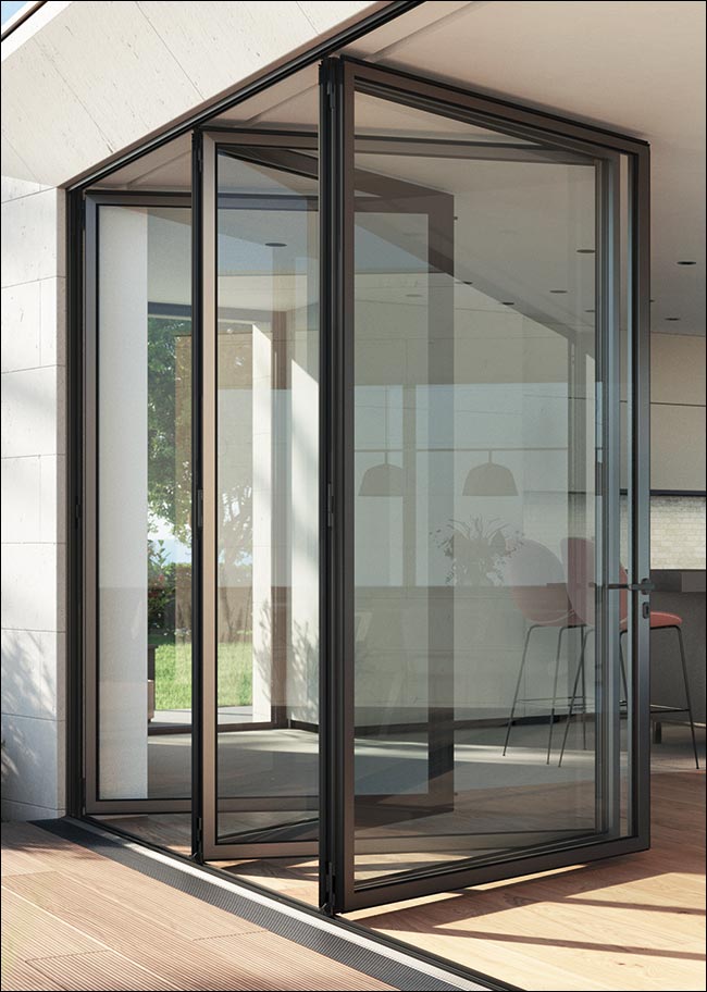 Neue Faltschiebe-Systemplattform von Schüco