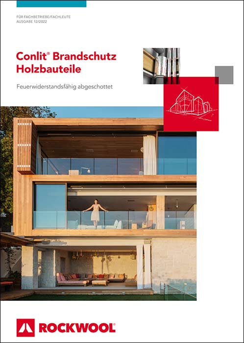 Leitungen mit Conlit (von Rockwool) sicher im Holzbau abschotten