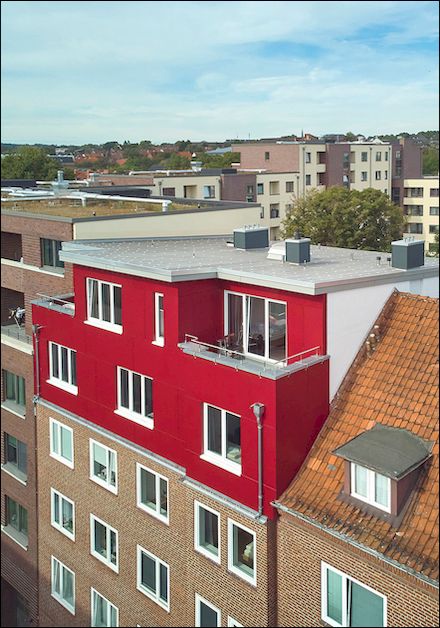 Aufstockung eines Mehrfamilienhauses mit Knauf SL-Profilen