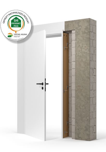 GreenFit-Zargensystem für schaumlose Türmontage mit SHI-geprüften Innentüren