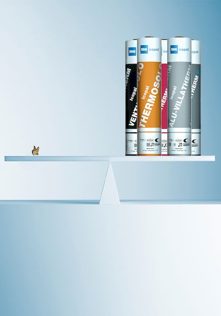 Icopal Dampfsperre Alu-Therm SK: 20% weniger Gewicht